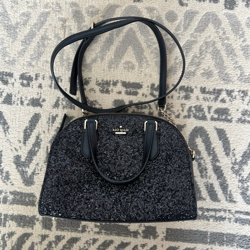 Kate Spade Black Satchel with Structured Design